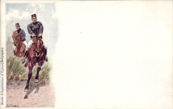 Artist Postcard Geens, Louis, Ypres Riding School, Belgium