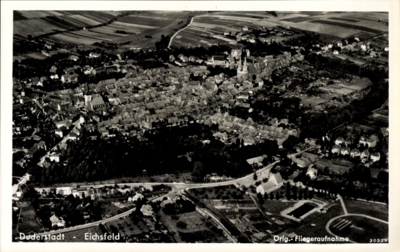 Ak Duderstadt im Eichsfeld, Fliegeraufnahme