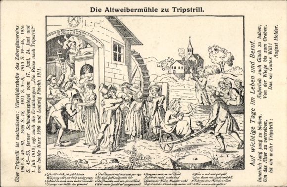 Ak Treffentrill Cleebronn in Württemberg, Tripsdrill, Altweibermühle