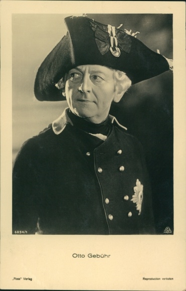Postcard Actor Otto Fee, Portrait, The old Fritz