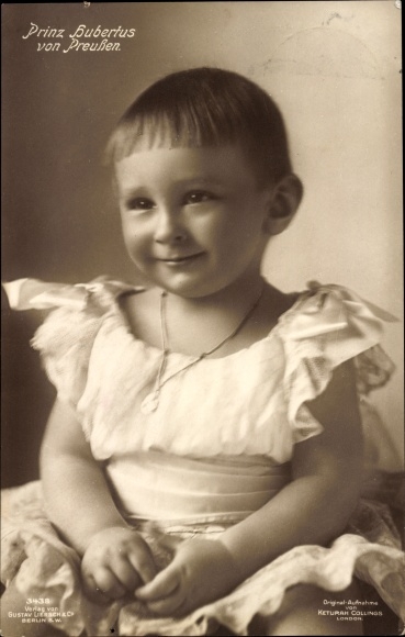Postcard Prince Hubertus of Prussia, child portrait