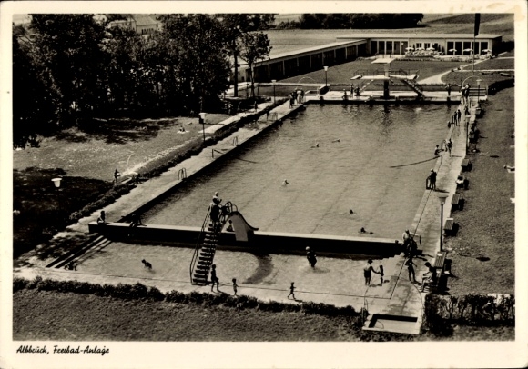 Ak Albbruck am Hochrhein, Freibad-Anlage