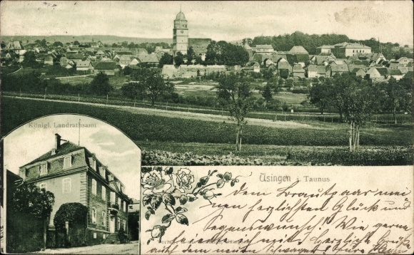 PC Usingen in the Taunus Hesse, Royal. District Office, general view