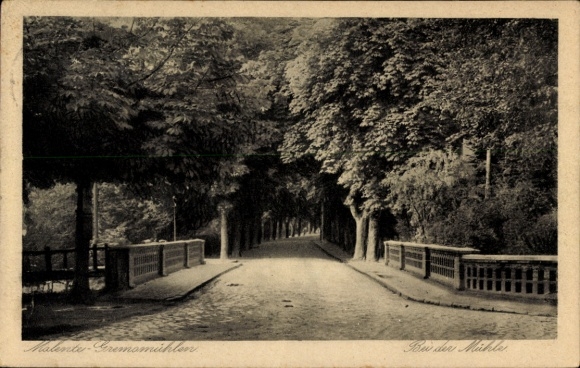 Ak Malente Gremsmühlen, Bei der Mühle
