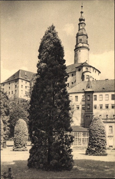 Postcard Weesenstein im Müglitztal, castle, park image