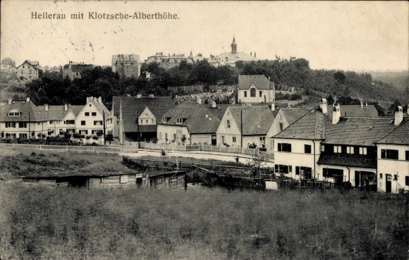Ansichtkaart Dresden Hellerau, Klotzsche-Alberthöhe