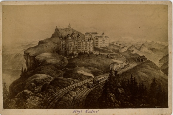 Photo Rigi Kulm Canton Schwyz, Panorama, Rigi Railway, 1892