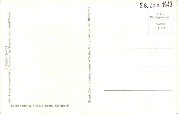 Postcard Kulmbach Upper Franconia, aerial photograph