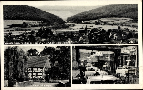KP Lippoldsberg Wahlsburg Weserbergland, pensjonat i pensjonat Niemeyer, widok wnętrza