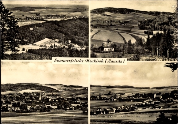 Postcard Neukirch in der Lausitz, panorama, town view