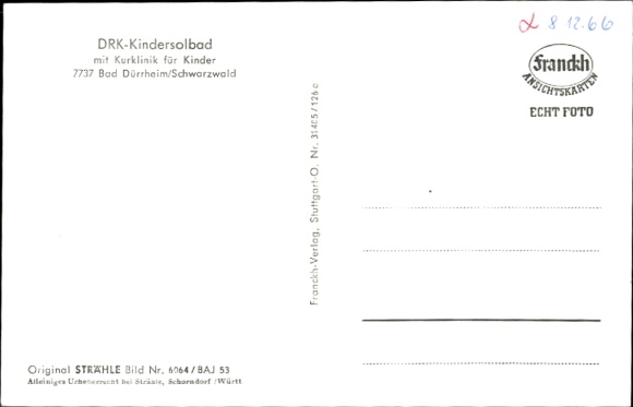 Postcard Bad Dürrheim Baden Württemberg, aerial photograph