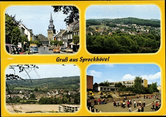 PC Sprockhövel in the Ruhr area, city views, street area, playground, playground