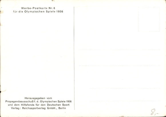 Maps Artist Postcard Dreher, Schicker, Torch Relay, Olympic Games Berlin 1936