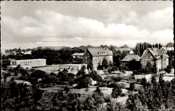 Postcard Hamburg Horn, general view of the preacher seminary and youth seminar