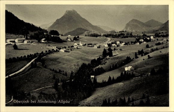 Postcard Oberjoch Bad Hindelang in the Oberallgäu, aerial photograph
