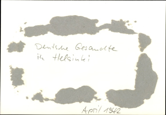 Photo Heinrich Hoffmann, Helsinki Helsingfors Southern Finland, German envoys, April 1942