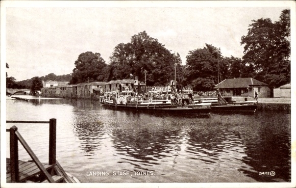 Ak Totnes South West, Landing Stage, Anlegebrücken