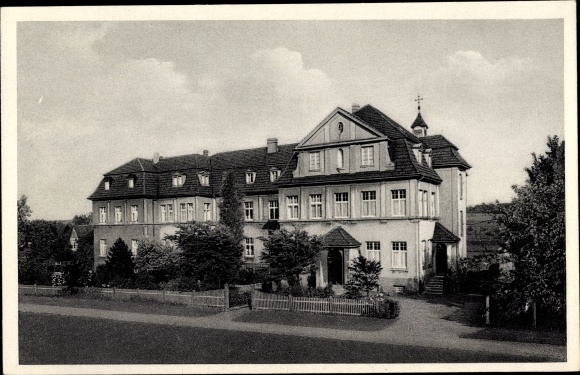 Postcard Bremen Ense in Sauerland, St. Josef&#39;s cure and hospital
