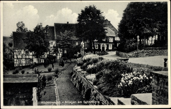 Postcard Hückeswagen in the Oberberg district, facilities on the Schlossberg