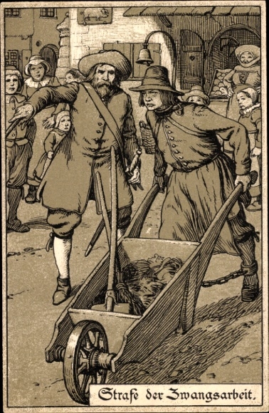 Künstler Ak Jodolfi, Strafe der Zwangsarbeit