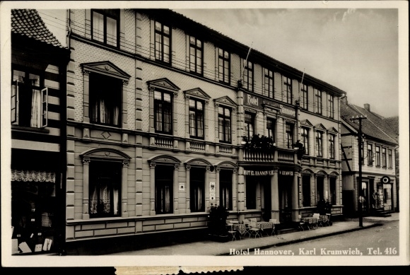 Ak Walsrode im Heidekreis, Hotel Hannover, Inh. Karl Krumwich