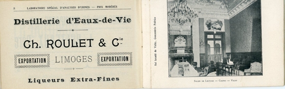 Reclameboekje, Vichy Album, Vichy Pharmacie cosmetica, diverse aanzichten