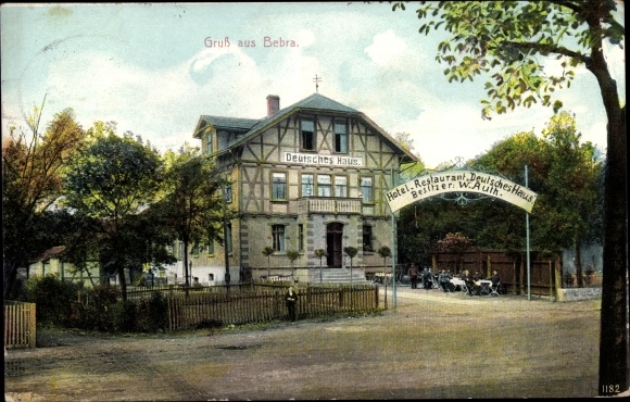 KP Bebra nad Fuldą w Hesji, Hotel Restaurant Deutsches Haus, W. Auth