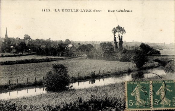 CPA La Vieille Lyre Eure, Vue generale