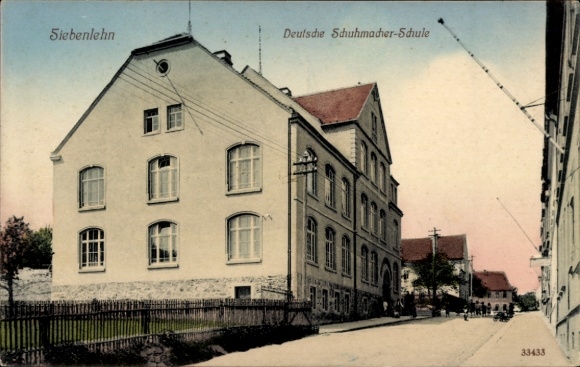 Ak Siebenlehn Großschirma in Sachsen, Deutsche Schuhmacher-Schule