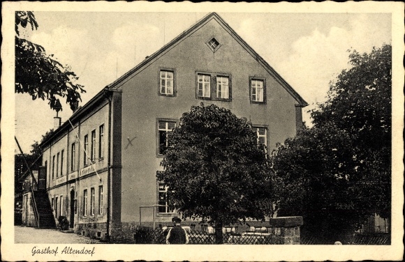 Ak Altendorf Sebnitz in Sachsen, Gasthof von E. Großmann, Außenansicht