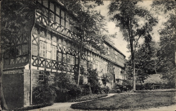 Ak Paulinzella Rottenbach Königsee in Thüringen, Fachwerkhaus