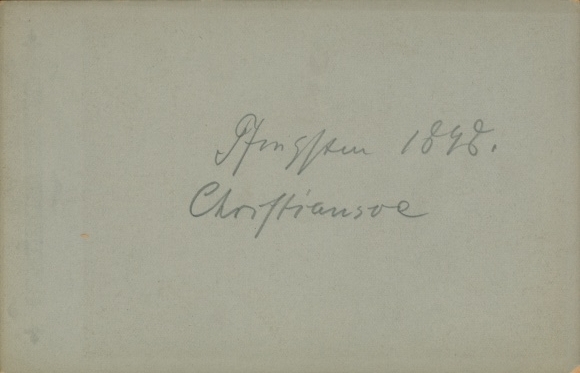 Cabinet photo Christiansø Denmark, view of the place, 1896