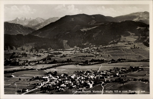 KP Wertach im Allgäu, zdjęcie lotnicze
