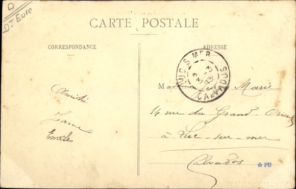 Postcard Brionne Eure, Avenue de la Gare