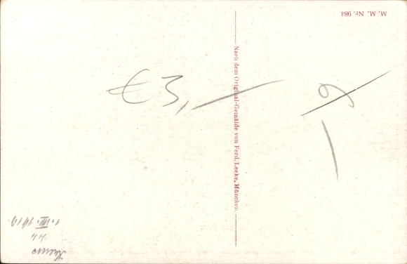 Artist Postcard Leeke, Ferd., Die Meistersinger, Richard Wagner cycle