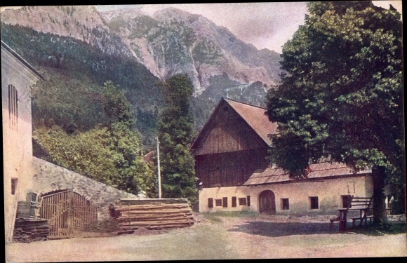 Postcard Nötsch am Dobratsch Carinthia, village motif