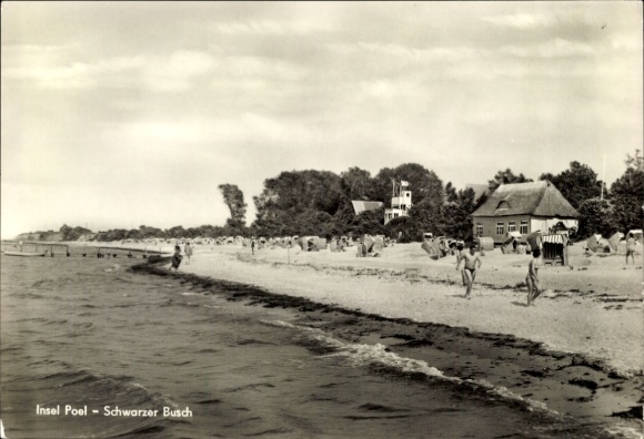 Postcard Island Poel Mecklenburg, Black Bush, Beach