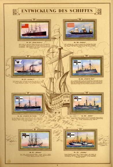 Our navy ship pictures collection picture album of the Jasmatzi cigarette factory Dresden 1933