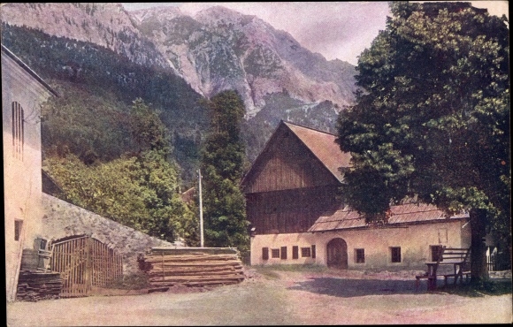 Postcard Nötsch am Dobratsch Carinthia, village motif