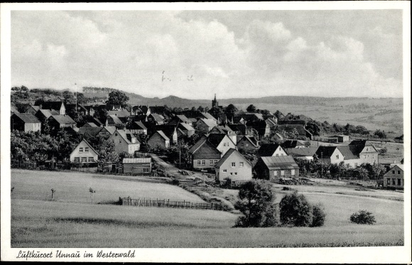 Ak Unnau im Westerwald, Panorama
