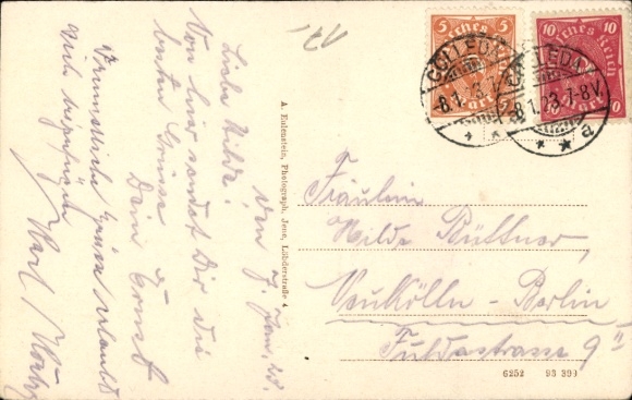 Postcard Cölleda Kölleda in Thuringia, Roßplatz, Inn at the Good Spring, owner Gustav Seimel