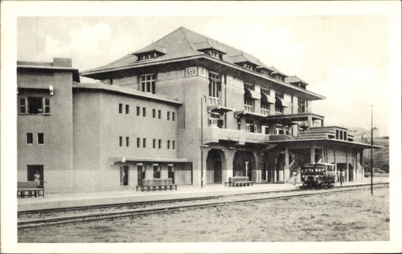 Ak Matadi DR Kongo Zaire, Bahnhof