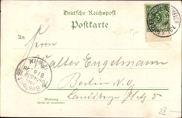 Chromo-Litho Berlin Treptow Niederschoeneweide, restaurant