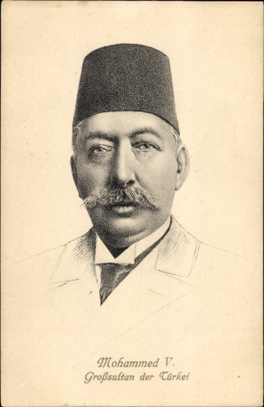 Artist PC Mohammed V, Grand Sultan of Turkey, portrait