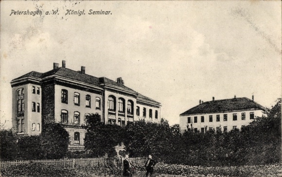 Postcard Petershagen an der Weser, Royal Seminary