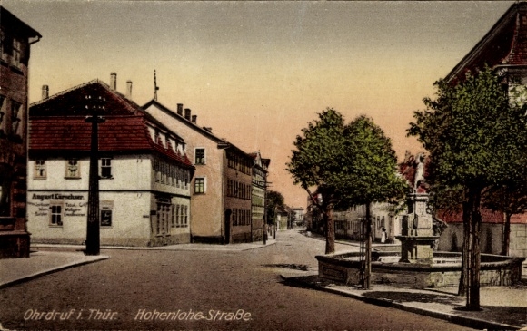 Ak Ohrdruf in Thüringen, Hohenlohe-Straße