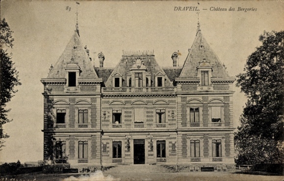 Ak Draveil Essonne, Das Bild zeigt das Schloss Bergeries in Draveil.