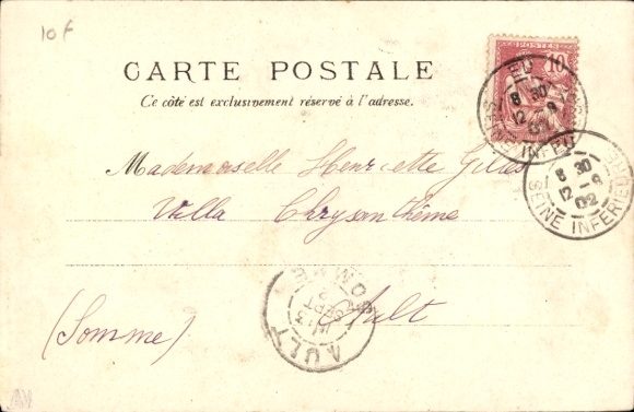 Postcard Eu Seine Maritime, La place de l'Eglise St. Laurent