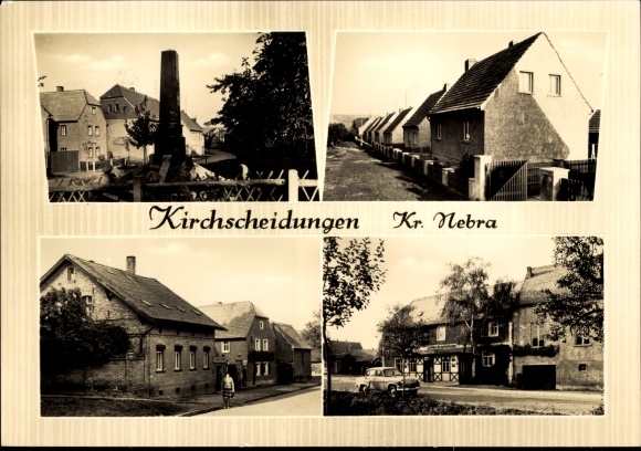 Ak Kirchscheidungen Laucha an der Unstrut, Straßenansichten, Gasthaus
