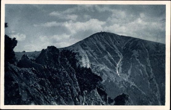 12 Ak Riesengebirge Schlesien, Schneekoppe, Kirche Wang etc.